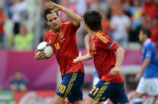 Cesc Fabregas was on target in the draw with Italy